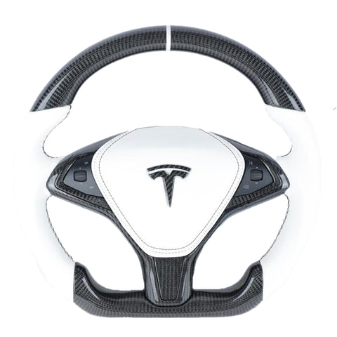 Tesla Model X Style Full Custom Steering Wheel