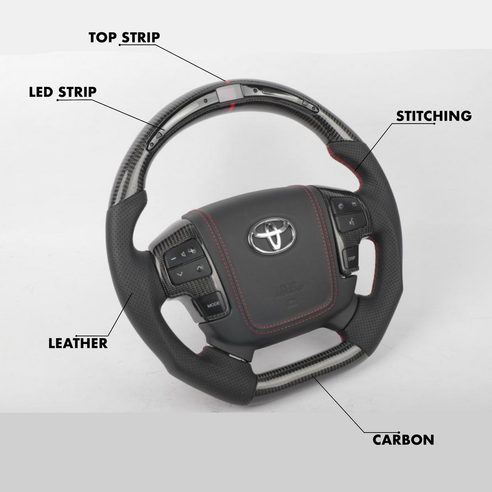 Toyota Land Cruiser 200 Series Style Full Custom Steering Wheel