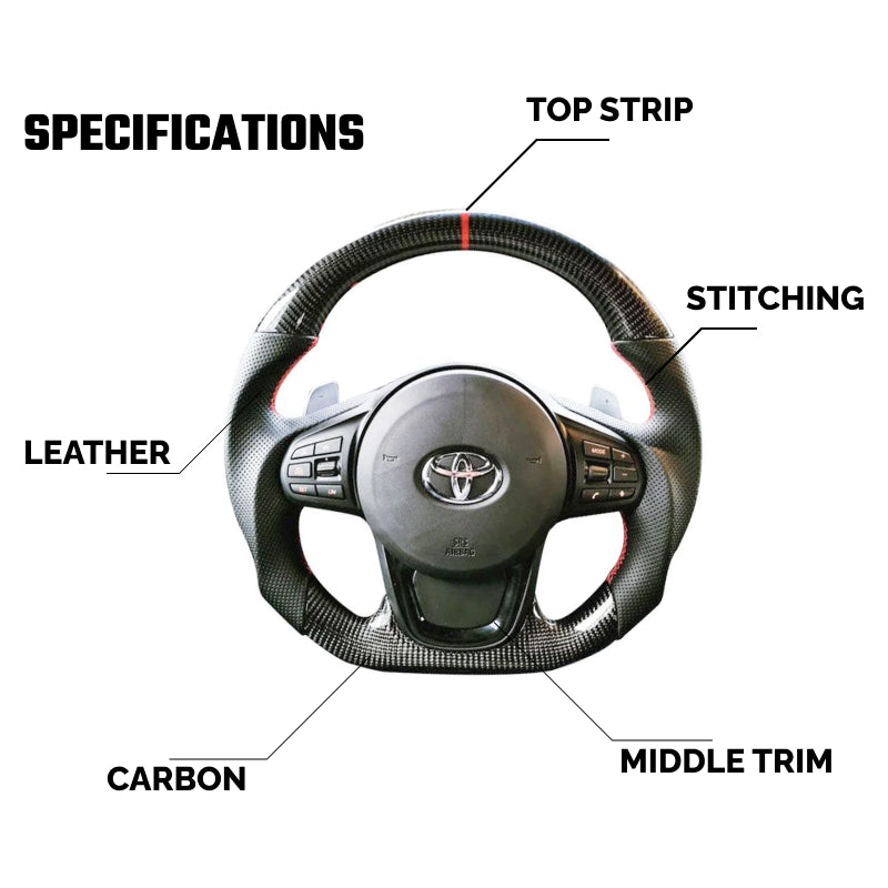 Toyota A90 Supra - Full Custom Steering Wheel