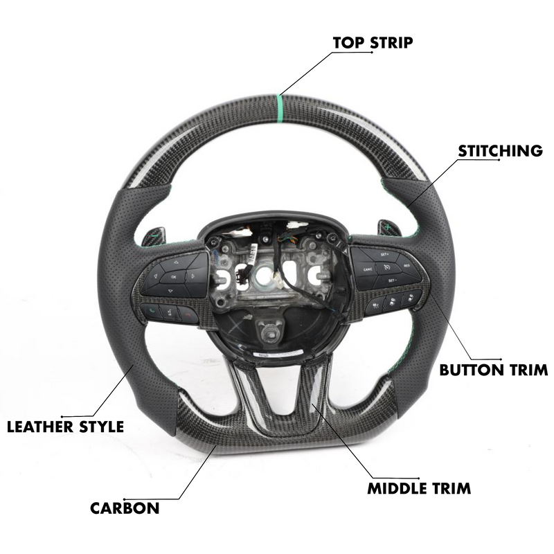 Jeep Grand Cherokee Srt Style - Full Custom Steering Wheel