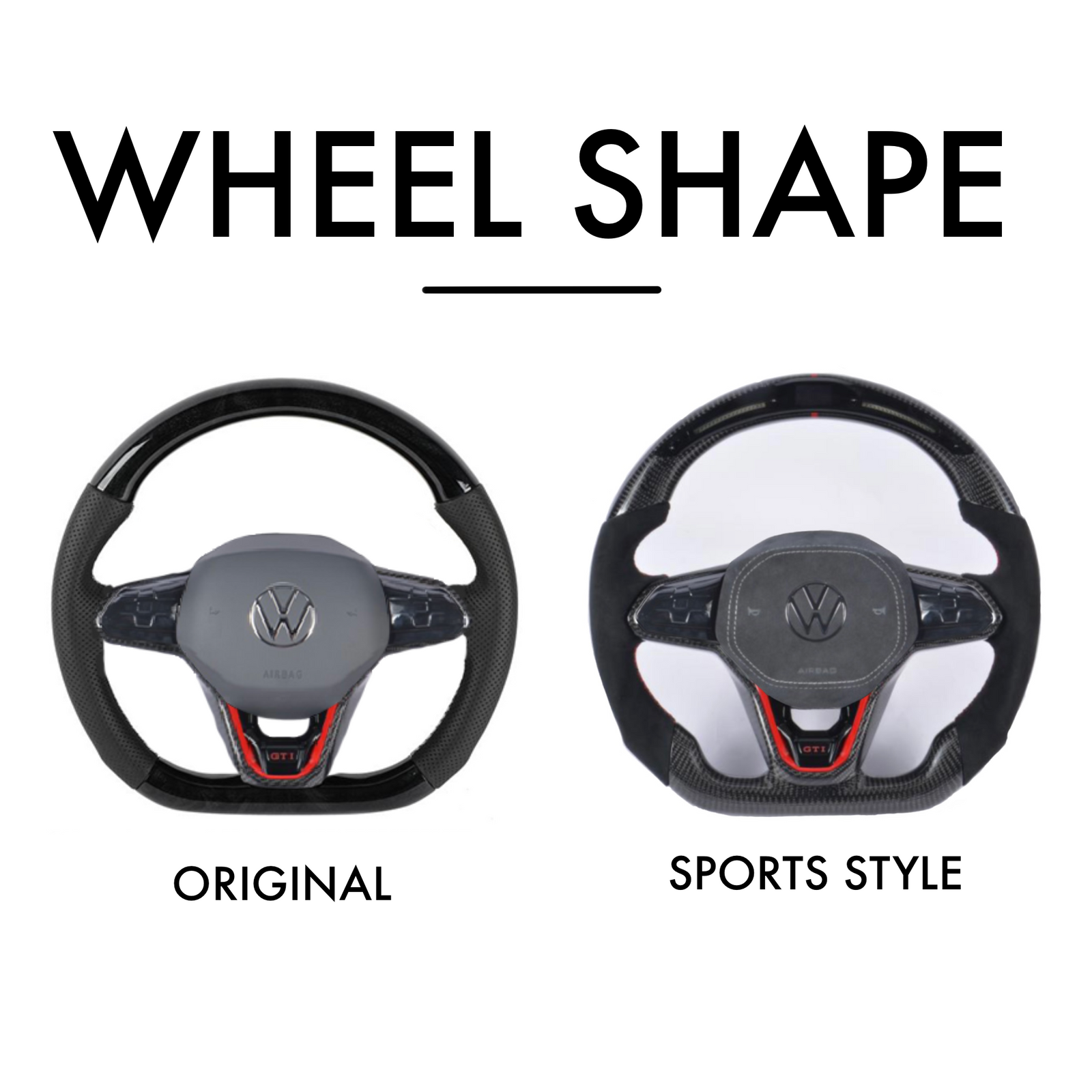 Volkswagen Golf Mk8 Style Full Custom Steering Wheel